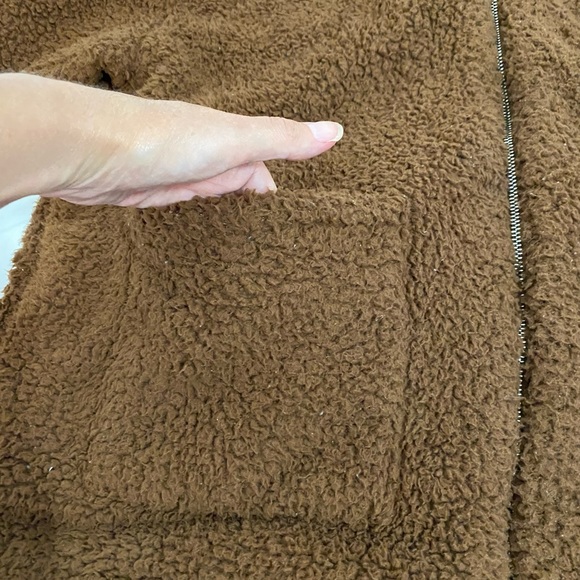 Brown Teddy Bear Fleece Zip Up Jackets, Size XL - Picture 6 of 12